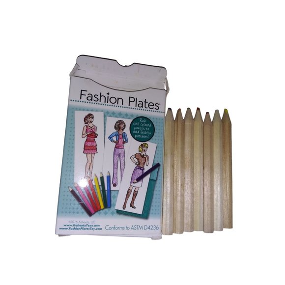 Kahootz Fashion Plates Doll Clothes Fashion Plates Arts and Craft Coloring Set - Picture 14 of 16